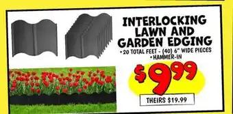 Ollie's INTERLOCKING LAWN AND GARDEN EDGING offer