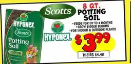 Ollie's SCOTTS 8 QT. POTTING SOIL offer