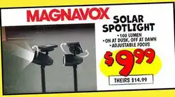 Ollie's MAGNAVOX SOLAR SPOTLIGHT offer
