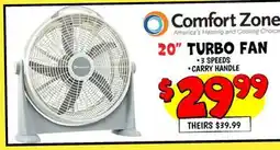 Ollie's 20 TURBO FAN offer
