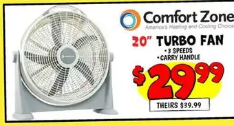 Ollie's 20 TURBO FAN offer