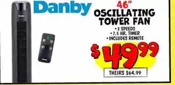 Ollie's 46 OSCILLATING TOWER FAN offer