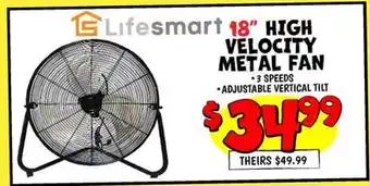 Ollie's 18 HIGH VELOCITY METAL FAN offer