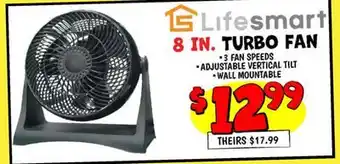 Ollie's LIFESMART 8 IN. TURBO FAN offer