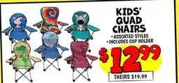 Ollie's KIDS' QUAD CHAIRS offer