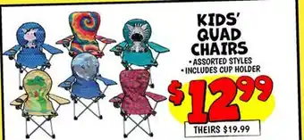 Ollie's KIDS' QUAD CHAIRS offer