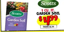 Ollie's SCOTTS 1 CU. FT. GARDEN SOIL offer