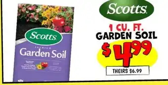 Ollie's SCOTTS 1 CU. FT. GARDEN SOIL offer
