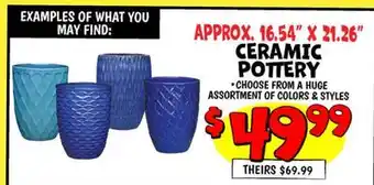 Ollie's CERAMIC POTTERY offer