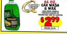 Ollie's 64 OZ. CAR WASH & WAX offer