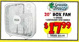 Ollie's 20 BOX FAN offer
