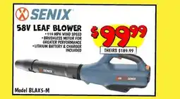 Ollie's 58V LEAF BLOWER offer