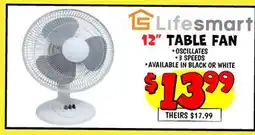 Ollie's Lifesmart 12 TABLE FAN offer