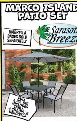 Ollie's MARCO ISLAND PATIO SET offer
