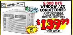 Ollie's 5,000 BTU WINDOW AIR CONDITIONER offer