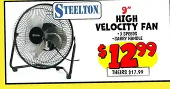 Ollie's STEELTON 9 HIGH VELOCITY FAN offer