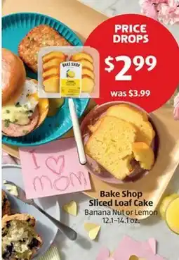 Aldi Bake shop sliced loaf cake offer