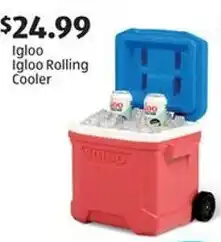 Aldi Igloo rolling cooler offer