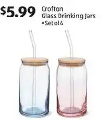Aldi Glass drinking jars crofton offer