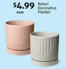 Aldi Belavi decorative planter offer