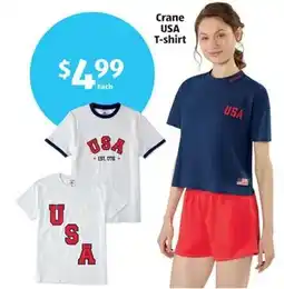 Aldi Crane USA T-shirt offer