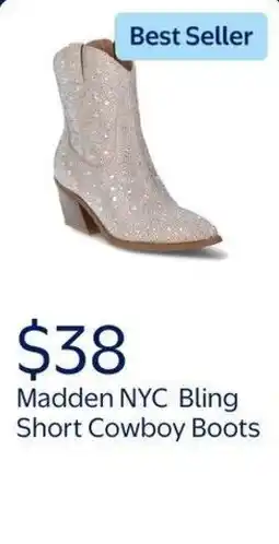 Walmart Madden nyc bling short cowboy boots offer