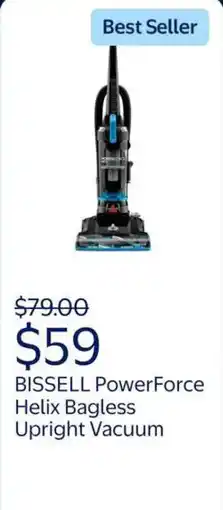 Walmart Bissell powerforce helix bagless upright vacuum offer
