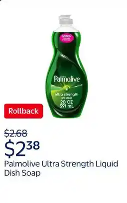 Walmart Palmolive ultra strength liquid dish soap offer