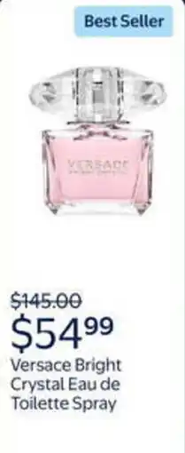 Walmart Versace bright crystal eau de toilette spray offer