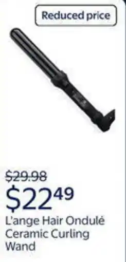 Walmart L'ange hair ondulé ceramic curling wand offer