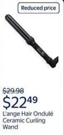 Walmart L'ange hair ondulé ceramic curling wand offer