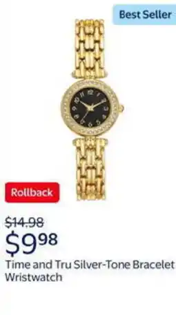 Walmart Time and tru silver-tone bracelet wristwatch offer