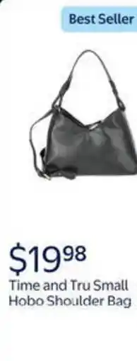 Walmart Time and tru small hobo shoulder bag offer