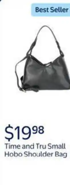 Walmart Time and tru small hobo shoulder bag offer