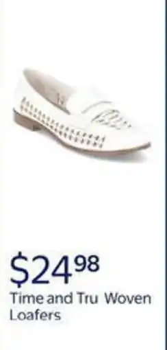 Walmart Time and tru woven loafers offer