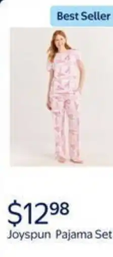 Walmart Joyspun pajama set offer