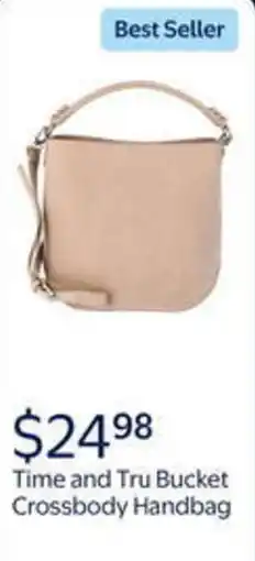 Walmart Time and tru bucket crossbody handbag offer