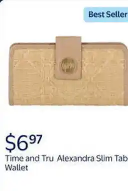 Walmart Time and tru alexandra slim tab wallet offer