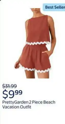 Walmart Prettygarden 2 piece beach vacation outfit offer