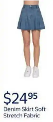 Walmart Denim skirt soft stretch fabric offer