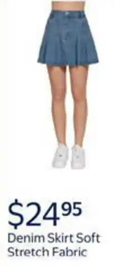 Walmart Denim skirt soft stretch fabric offer