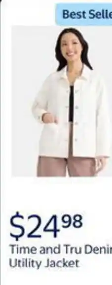 Walmart Time and tru deni utility jacket offer
