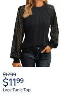 Walmart Lace tunic top offer