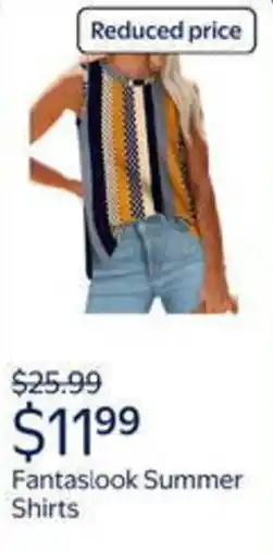 Walmart Fantaslook summer shirts offer
