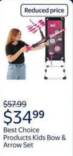 Walmart Best choice products kids bow & arrow set offer