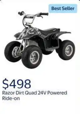 Walmart Razor dirt quad 24V powered ride-on offer