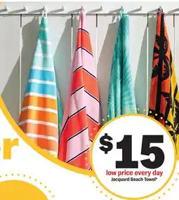 Meijer Jacquard Beach Towel offer