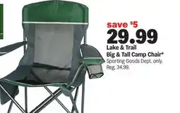 Meijer Lake & Trail Big & Tall Camp Chair offer