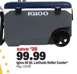 Meijer Igloo 90 Qt. Latitude Roller Cooler offer