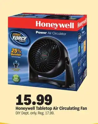 Meijer Honeywell Tabletop Air Circulating Fan offer